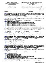 Đề kiểm tra chất lượng học kỳ II môn Vật lý Lớp 11 - Mã đề 109 - Năm học 2018-2019 - Trường THPT Lê Quý Đôn